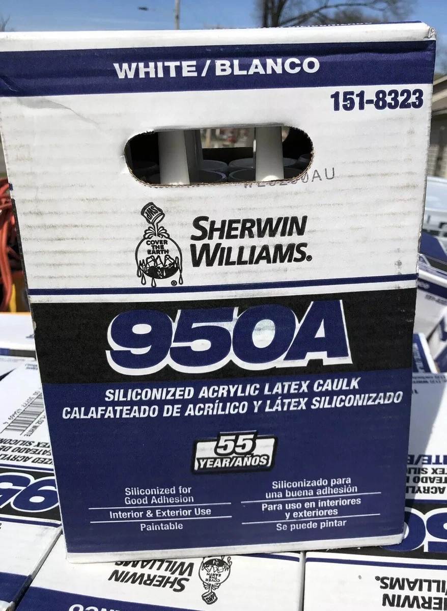 New Sherwin Williams950A Silicone Acrylic Latex Caulk (12