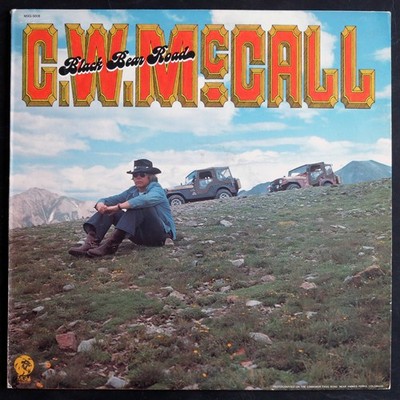 Vinyl LP C.W. McCall Black Bear Road 1975 MGM Records M3G 500 Unipak Jacket VG+