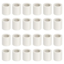Pool Cue Ferrules, 24Pcs & 12x12.7mm &White - Fitting for (Billiards Stick)