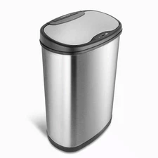Nine Stars Automatic Motion Sensor Kitchen Trash Can,Hands-Free,Soft Closing Lid