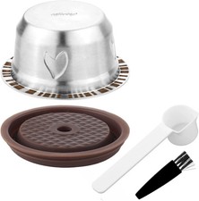 Reusable Pods for Nespresso Vertuo Machine, Stainless Steel 230ml Refillable...