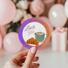 56 THANK YOU SEALS LABELS STICKERS FOR SMALL BUSINESS, CRAFTS, PARTIES 2 INCH