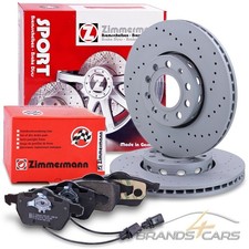 ZIMMERMANN BREMSE BREMSEN SATZ SET KIT GELOCHT BELÜFTET Ø288 +WK VORNE 31704234