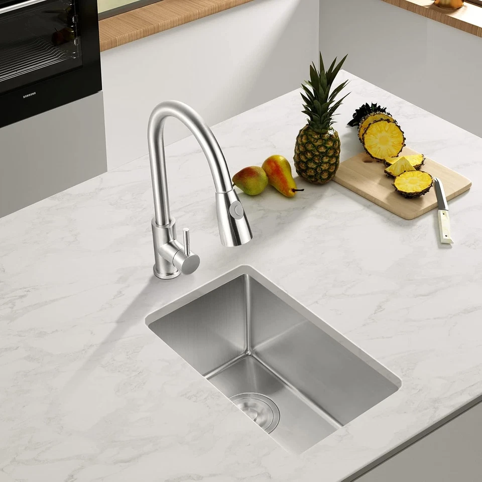 BarWorkstation Sink - 10 x 17 Inch, 304 10*17*8inch, Stainless Steel - Image 3 of 4