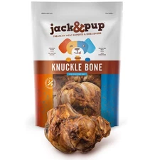 Jack & Pup Beef Knuckle Bones for Dogs, Natural Dog Knuckle Bones for Large D...