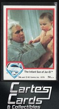The Infant Son of Jor-El 1978 Topps Superman: The Movie #74 Marlon Brando