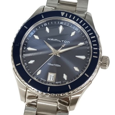 Hamilton Jazzmaster Seaview H374511 Used 40mm Quartz Navy Mens Watch