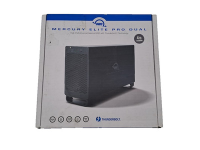OWC Mercury Elite Pro Dual with -4 tb external HDD with power adapter