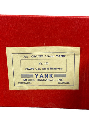 Yank Model HO Gauge RR Research 103 100000 Gal Steel Reservoir Mobil Oil