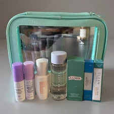8 pc Skin/Perfume Set W/Bag LaMer, Drunk Elephant, CLEAN, Sulwhasoo, Fenty Travl