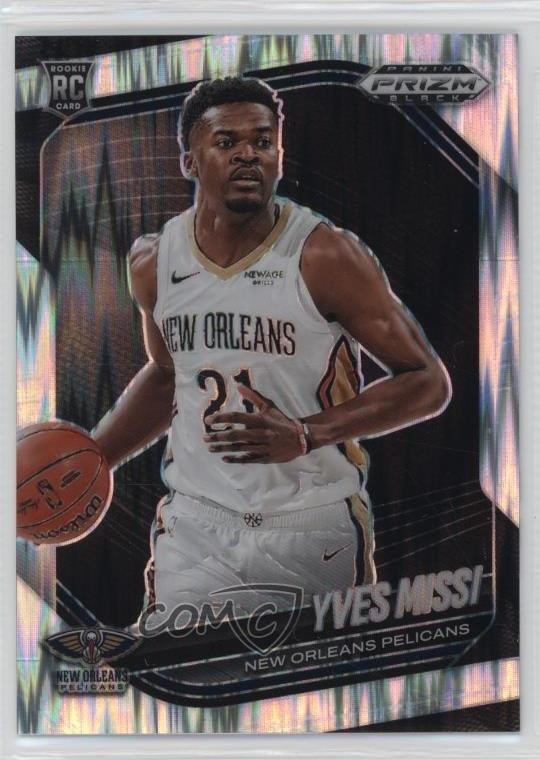 2024-25 Panini Prizm Black Skewed Prizm 77/249 Yves Missi #3 Rookie RC 4l3