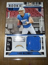 2024 Panini Contenders - Rookie Ticket Swatches Ladd McConkey #RTS-LMY (MEM, RC)