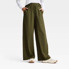 Women's Active Light High-Rise Pocketed Wide Leg Pants - All In Motion
