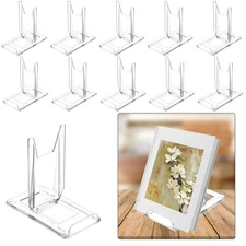 10 Sets Acrylic Book Stand Adjustable Display Holder for Artwork Album
