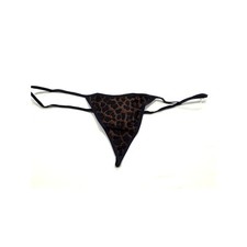 NEW Frederick's of Hollywood Heartthrob Mini G-String Thong Panty 2X Leopard NWT