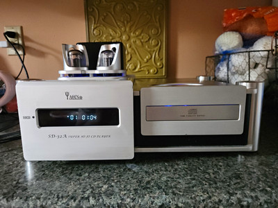 Rare YAQIN SD-32A 192kHz 24-Bit Tube HDCD CD Player Sylvania 6SN7 Tested Working
