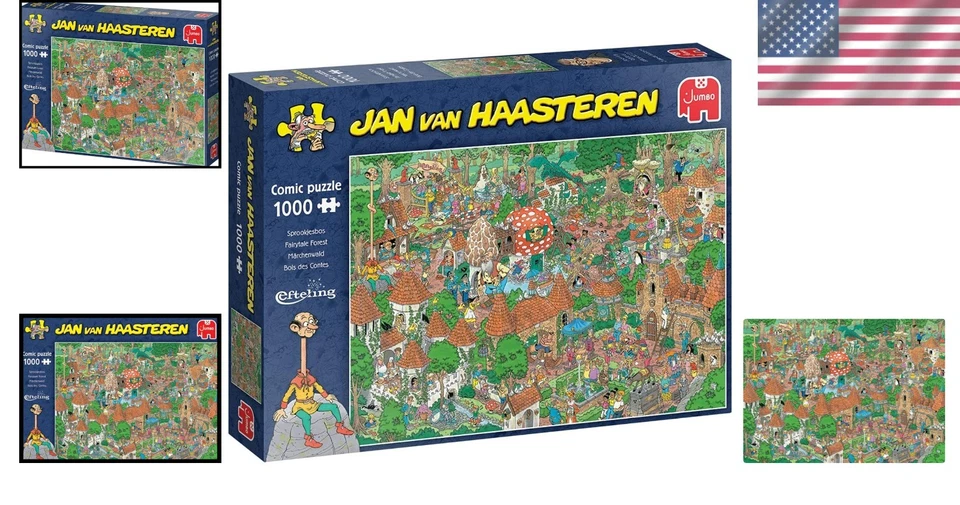 Rompecabezas Jumbo Fairytale Forest 1000 piezas Foto 2 de 4