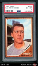 1962 Topps #526 Hal Woodeshick Colt 45s SHORT-PRINT PSA 6 - EX/MT
