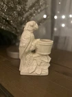 Vintage Nelson McCoy Pottery USA Off White Parrot Bird Planter Vase 1940s