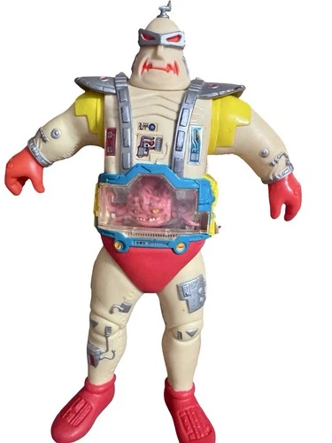 Vintage 1994 TMNT Krang's Android Body 11” Brain & Window, Rare Action Figure