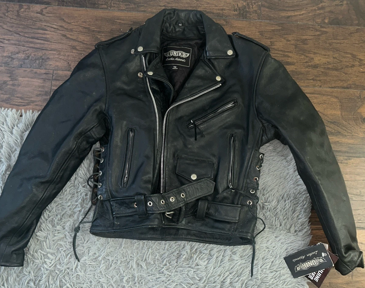 vintage leather jacket 38 products for sale | eBay