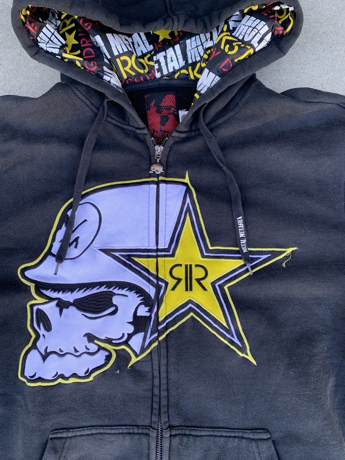 VTG Y2K Metal Mulisha Rockstar Energy Drink Skull Mot… - Gem