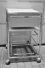 USM Haller Kontener na kółkach 1 szuflada Wiszący rejestr Jasnoszary Półka biurowa