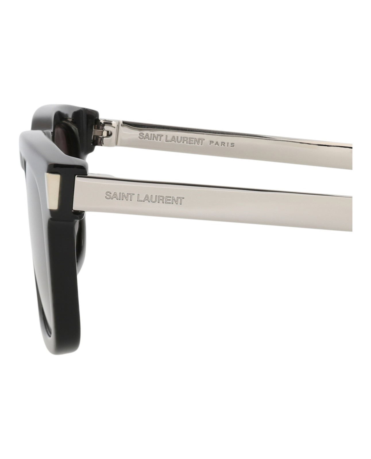 Saint Laurent Unisex Quadrato Rettangolo Nero Argento Nero Fashion Designer