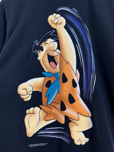 1994 Flintstones Yabba Dabba Doo Single Stitch Black T-Shirt Size M? - Picture 11 of 20