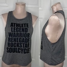 Soulcycle Gray Athletic Tank Top Sz S