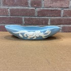 Weller Pottery Planter Blue, Garland, Flowers — photo 1