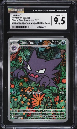 Haunter 027 Full Art Étoile Noire Promo Mega Gengar EX Deck Pokemon CGC 9,5 comme neuf + - Photo 1/2