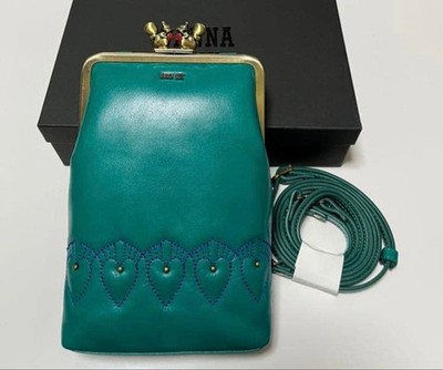 Anna Sui Kissing Clasp Multi-Shoulder Bag with Heart Embroidery