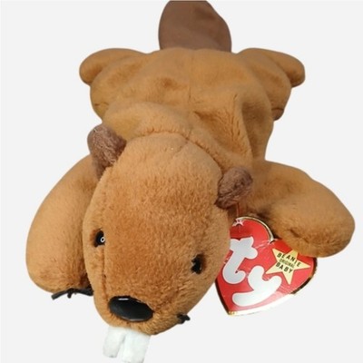 Ty Beanie Babies Bucky the Beaver Plush 1995