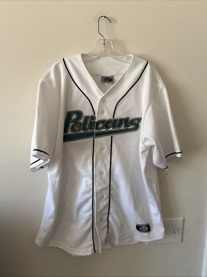Men’s OT Sports Brandon Jones #27 Auto Myrtle Beach Pelicans Jersey Sz XL White - Image 3 of 4