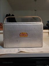 Cofre de hielo Cronco Port-O-Rator de aluminio vintage ¡ideal para exposiciones de automóviles!