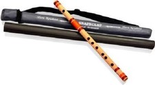 Indian Bamboo Bansuri Flute C Natural 7 Hole 20 Inch with Free Carry Bag