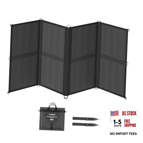 Portable Solar Panel Blanket, 25% High Efficiency N-Type Foldable Solar 200W