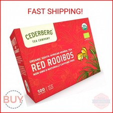 Red Rooibos Tea 100 Teabags USDA Organic - Naturally Caffeine Free - Cederberg T