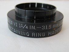 Vintage 31.5mm Series VI Slip-On Adapter Ring  Retaining Ring 1 1/4" Black