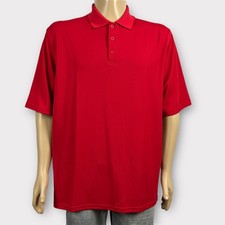 New Under Armour Size XL Loose Heat Gear Bright Red Golf Polo Shirt Wicking