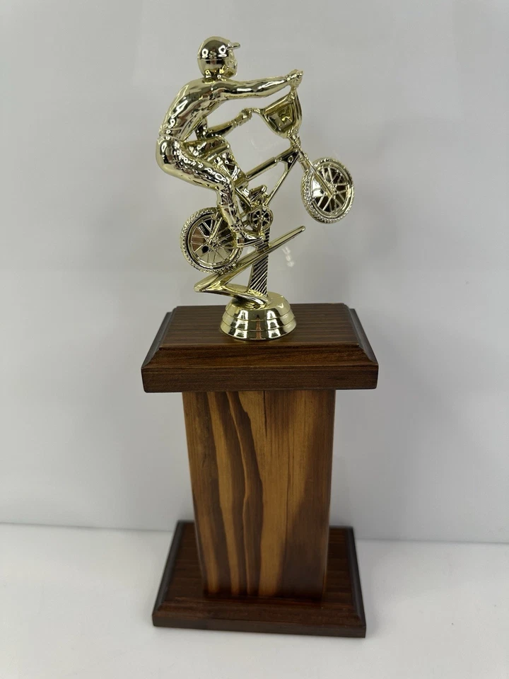 Raro Trofeo Vintage 1982 Riverside California BMX Racing 3er Lugar EE. UU. Foto 2 de 4