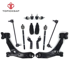 12Pcs Front Lower LH RH Control Arm Set Suspension Kit for 2004-2009 Mazda 3 5