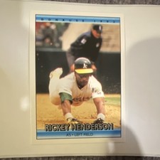 Donruss 1992 Rickey Henderson #193 Oakland Athletics Baseball