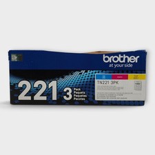 Brother TN221 2PK Standard-Yield Toner Cartridge Replacement 2-Pack Untested 