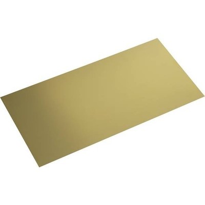 Reely 236177 Brass Sheet Metal (L x L) 400mm x 200mm 0.6mm 1pc
