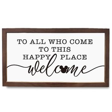 Welcome Home Sign, Front Door Decor for Porch Entryway, Home Decor for Living...