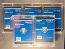 (5x) CSP 100pt Magnetic Card Holders One Touch 100 pt 100 Point Thick Card Size