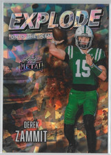 DEREK ZAMMIT Rookie 2026 Leaf Metal Football (Explode onto the Scene) Sp 1/12