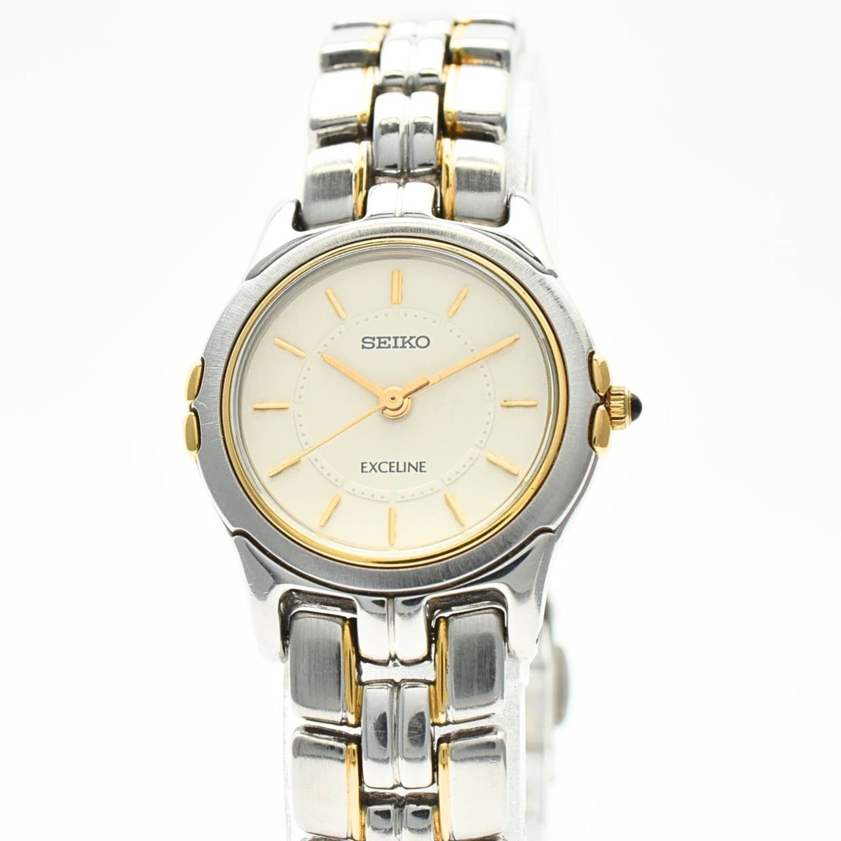 Near MINT] Seiko Exceline 2J31-001A 24mm Silver Quartz